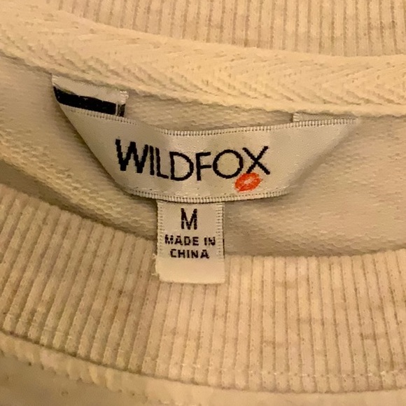 CUTE oversized WILDFOX sweatshirt! S-M - Picture 3 of 6